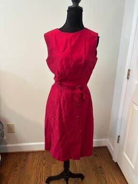 Vintage Carol Craig Red Cocktail Sheath
